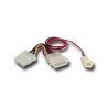 Adaptateur d'Alimentation Molex 4 broches vers 3 pins pour ventilateur