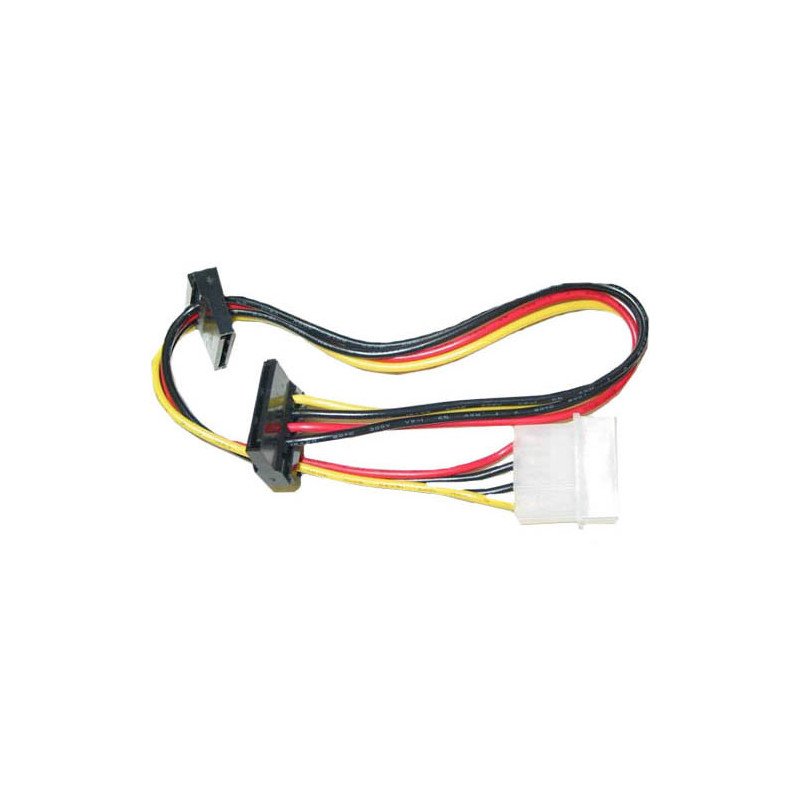 Adaptateur d'Alimentation Molex 4 broches vers dual Sata