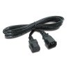 Câble d'alimentation standard IEC mâle / IEC femelle
