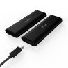 Boitier externe Aisens pour disque SSD M.2 NVME et SATA vers USB-C 3.2 (ASM2-014B)