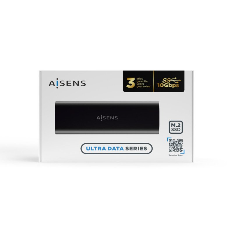 Boitier externe Aisens pour disque SSD M.2 NVME et SATA vers USB-C 3.2 (ASM2-014B) Boitier externe Aisens pour disque SSD M.2 NVME et SATA vers USB-C 3.2 (ASM2-014B)