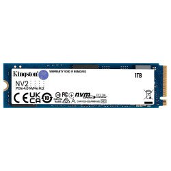 Disque dur SSD Kingston NV2 M.2 PCIe 4.0 NVMe 1 To lecture/écriture jusqu'à 3500/2100 mo/s