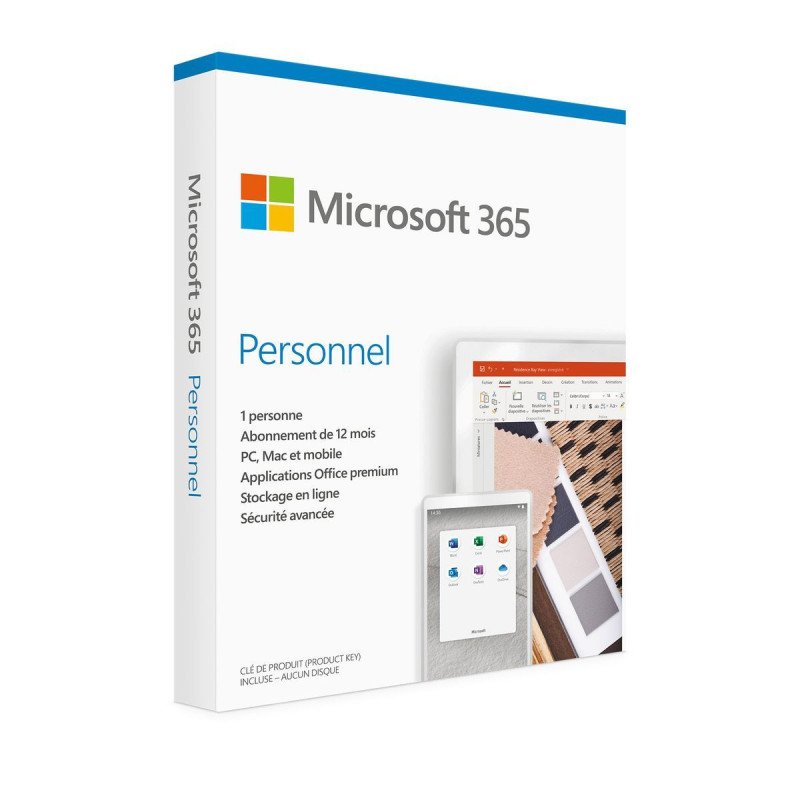 Microsoft Office 365 Famille pour 1 utilisateur abonnement pour 1 an Version dématérialisée