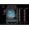 Boitier PC E-ATX ABYSM AI PRO 100 noir, sans alim