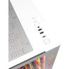 Boitier PC ATX, Micro-ATX, Mini-ITX M.Red Crystal Sea blanc moyen tour RGB avec double fenêtre sans alim