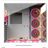 Boitier PC ATX, Micro-ATX, Mini-ITX M.Red Crystal Sea blanc moyen tour RGB avec double fenêtre sans alim