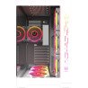 Boitier PC ATX, Micro-ATX, Mini-ITX M.Red Crystal Sea blanc moyen tour RGB avec double fenêtre sans alim
