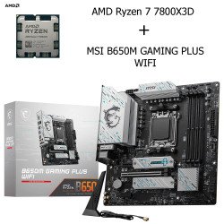 Bundle processeur AMD Ryzen 7 7800X3D + Carte mère MSI B650M GAMING PLUS WIFI