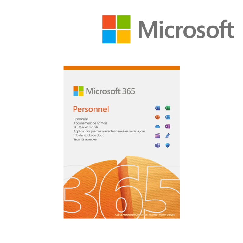 Microsoft Office 365 Famille pour 1 utilisateur abonnement pour 1 an Version dématérialisée Microsoft Office 365 Famille pour 1 utilisateur abonnement pour 1 an Version dématérialisée