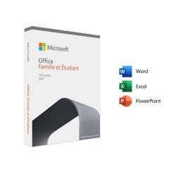 Microsoft Office Famille et Etudiant 2021 (Français, pour Windows 10, 11 ou Mac OS uniquement) 1 poste