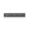 Switch réseau 24 ports RJ45 Gigabit 100/1000Mbps Zyxel GS1100-24E rackable