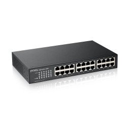 Switch réseau 24 ports RJ45 Gigabit 10/100/1000Mbps Zyxel GS1100-24E rackable