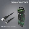 Câble mâle USB Type A / mâle USB Type-C 1.2m Noir
