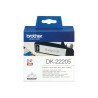 Ruban papier continu auto-adhésif Brother DK-22205 blanc (62 mm x 30,5 m)
