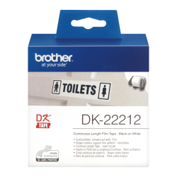 Ruban film continu auto-adhésif Brother DK-22212 blanc (62 mm x 15.24 m)