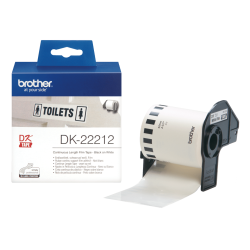 Ruban film continu auto-adhésif Brother DK-22212 blanc (62 mm x 15.24 m)