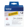 Ruban film continu auto-adhésif Brother DK-22606 jaune (62 mm x 15.24 m)