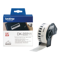 Ruban film continu auto-adhésif Brother DK-22211 blanc (29 mm x 15.24 m)