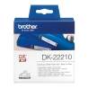 Ruban papier continu auto-adhésif Brother DK-22210 blanc (29 mm x 30,48 m)