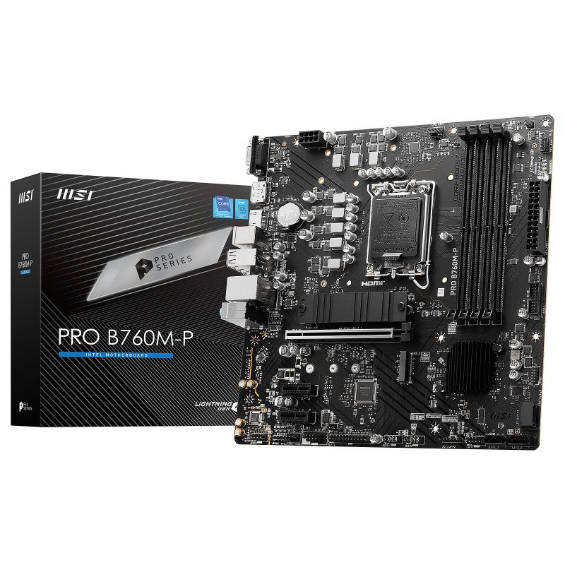 Carte mère MSI PRO B760M-P DDR5 Socket 1700 (Intel B760 Express) mATX Carte mère MSI PRO B760M-P DDR5 Socket 1700 (Intel B760 Express) mATX