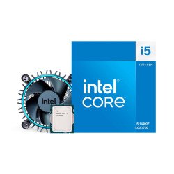 Processeur Intel Core i5 14400F 3.5 GHz / 4.7 GHz, 10 Cores/16 Threads, Socket 1700, 29.5Mo (Box) Sans radiateur, sans I