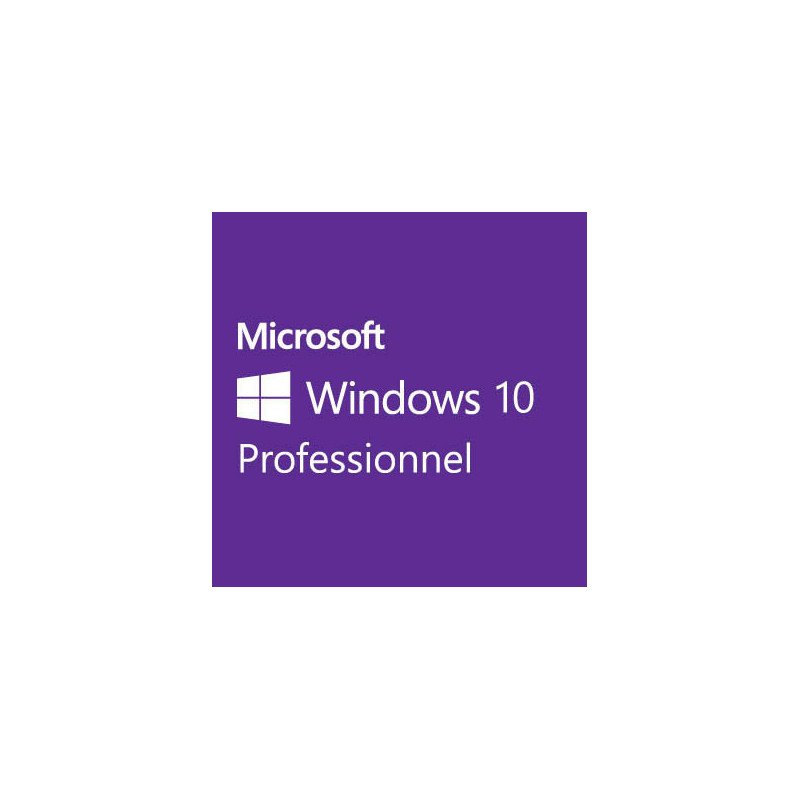 Microsoft Windows 10 Professionnel 32 ou 64 bits (français) - Licence numérique OEM dématérialisée (sans DVD) pour 1 ordinateur