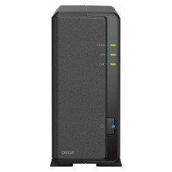 Serveur NAS Synology DS124 pour 1 disque dur ou SSD SATA