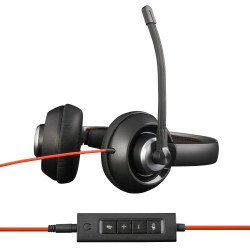 Casque-micro stéréo avec micro flexible jack 3.5 et USB