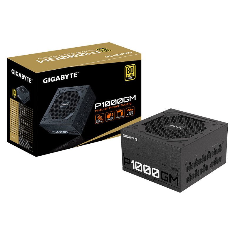 Alimentation PC 1000W Gigabyte GP-P1000GM Series 80 Plus Gold Full Modulaire