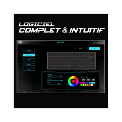 Clavier sans fil RGB AVANCE Spirit Of Gamer CLA-XK200BK rechargeable
