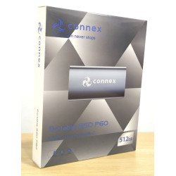 Disque externe SSD vers USB-C ou USB 3 CONNEX P60 512Go
