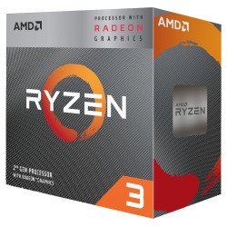 Processeur AMD 4 Cores/4 Threads Socket AM4 Ryzen 3 3200G 6 Mo (Boîte) avec radiateur (pad thermique inclu)