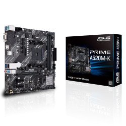 Carte mère ASUS PRIME A520-K Socket AM4 (AMD A520) mATX, PCI Express 3.0