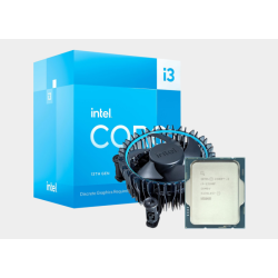 Processeur Intel Core i3 13100F 3.4 GHz / 4.5 GHz, 4 Cores/8 Threads, Socket 1700, 17 Mo (Box) avec ventirad, sans IGP