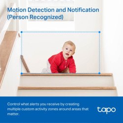 Caméra IP de surveillance TP-Link Tapo C200 jour & nuit 360°