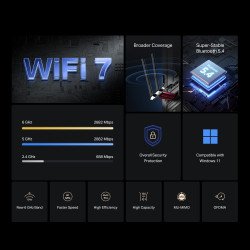 Carte réseau PCI Express Mercusys MA37BE Wifi 7 et Bluetooth 5.4