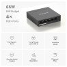 Switch réseau Gigabit 5 ports 10/100/1000 Mbps dont 4 PoE+ Mercusys MS105GP