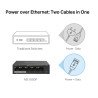 Switch réseau Gigabit 5 ports 10/100/1000 Mbps dont 4 PoE+ Mercusys MS105GP