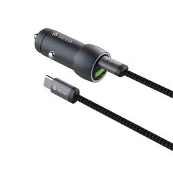 Chargeur Voiture Métal PD 30W+QC 18W +Câble USB-C