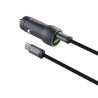 Chargeur Voiture Métal PD 30W+QC 18W +Câble USB-C