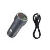 Chargeur Voiture Métal PD 30W+QC 18W +Câble USB-C