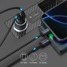 Chargeur Voiture Métal PD 30W+QC 18W +Câble USB-C