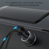Chargeur Voiture Métal PD 30W+QC 18W +Câble USB-C