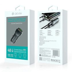 Chargeur Voiture Métal PD 30W+QC 18W +Câble USB-C
