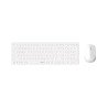 Pack sans fil (2.4GHz et Bluetooth) clavier et souris RAPOO 9310M  Blanc