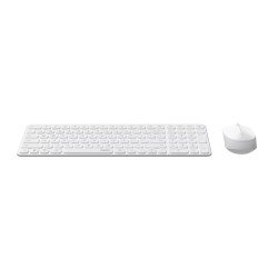 Pack sans fil (2.4GHz et Bluetooth) clavier et souris RAPOO 9310M  Blanc