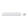 Pack sans fil (2.4GHz et Bluetooth) clavier et souris RAPOO 9310M  Blanc
