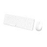 Pack sans fil (2.4GHz et Bluetooth) clavier et souris RAPOO 9310M  Blanc