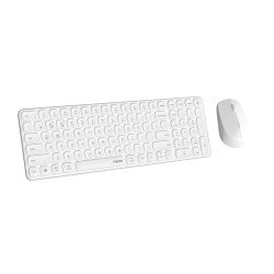 Pack sans fil (2.4GHz et Bluetooth) clavier et souris RAPOO 9310M  Blanc