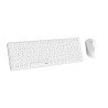 Pack sans fil (2.4GHz et Bluetooth) clavier et souris RAPOO 9310M  Blanc
